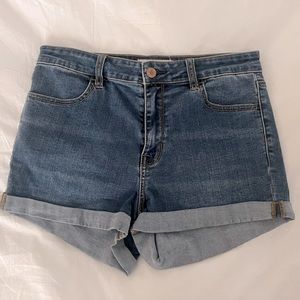 Pacsun high rise super stretch jean shorts